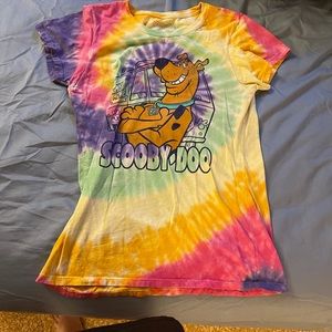 Scooby doo tie dye tee